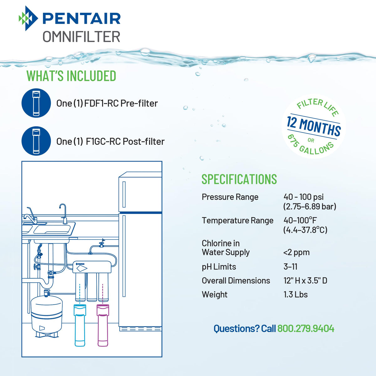 Pentair OMNIFilter QuickConnect RO Pre