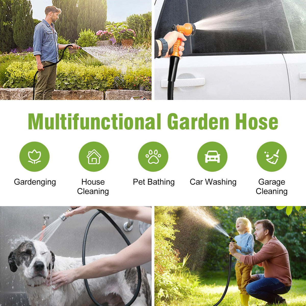 Garden Hose 75 ft (75ft Male to Female)