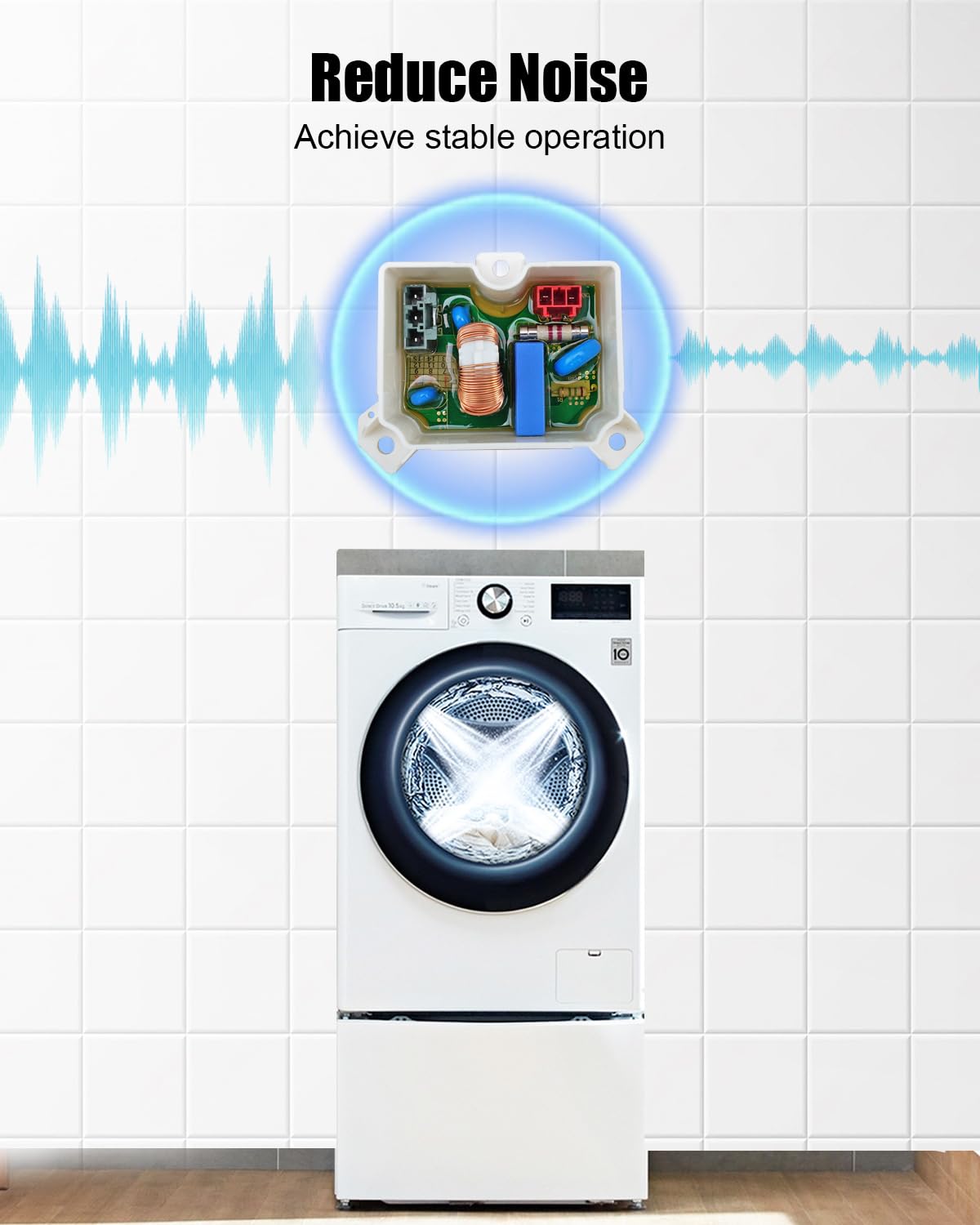 Washer Noise Filter Assembly Fit for LG Drum Washing Machine