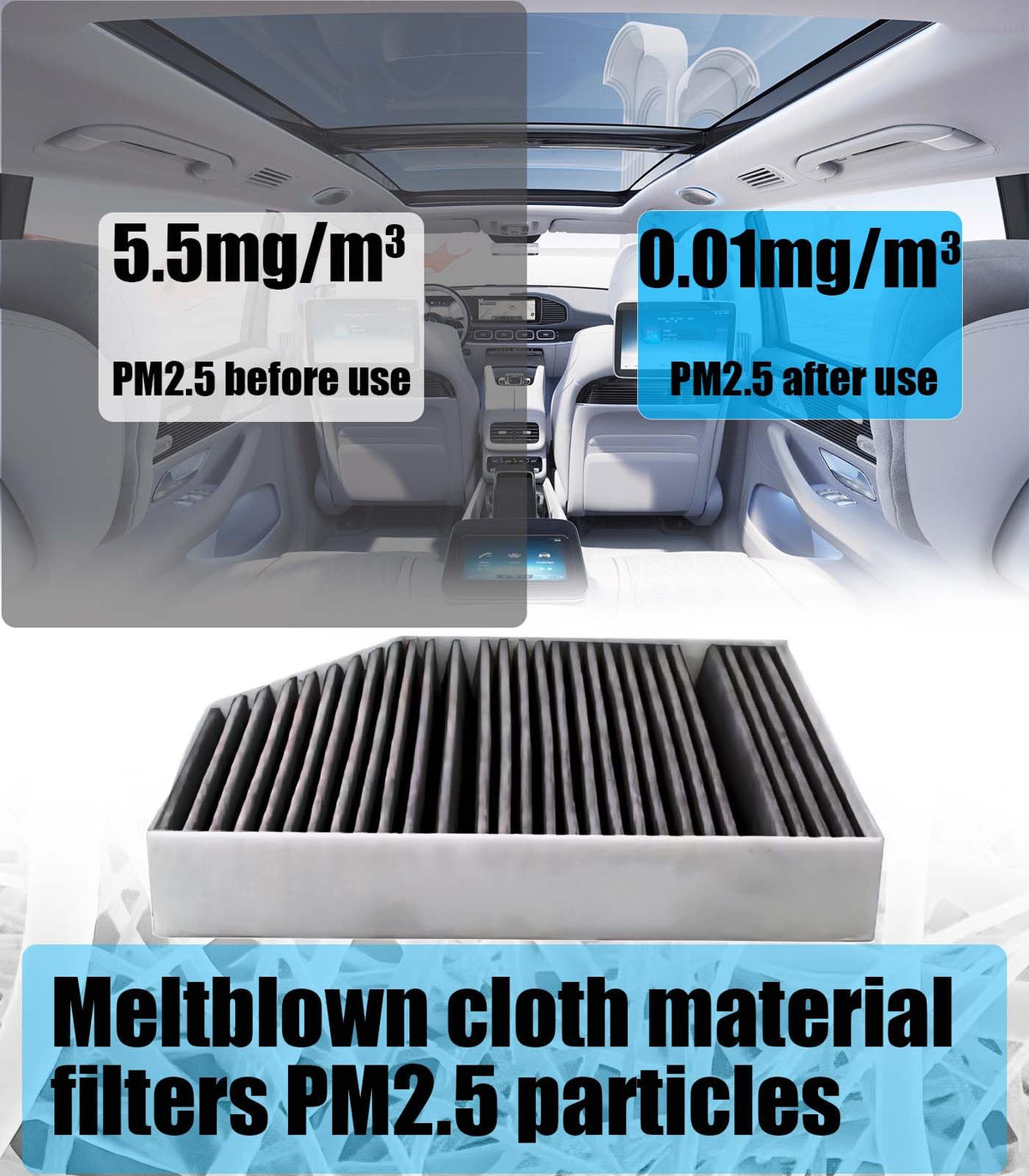 HEPA Cabin Air Filter for Mercedes Benz GLE W167