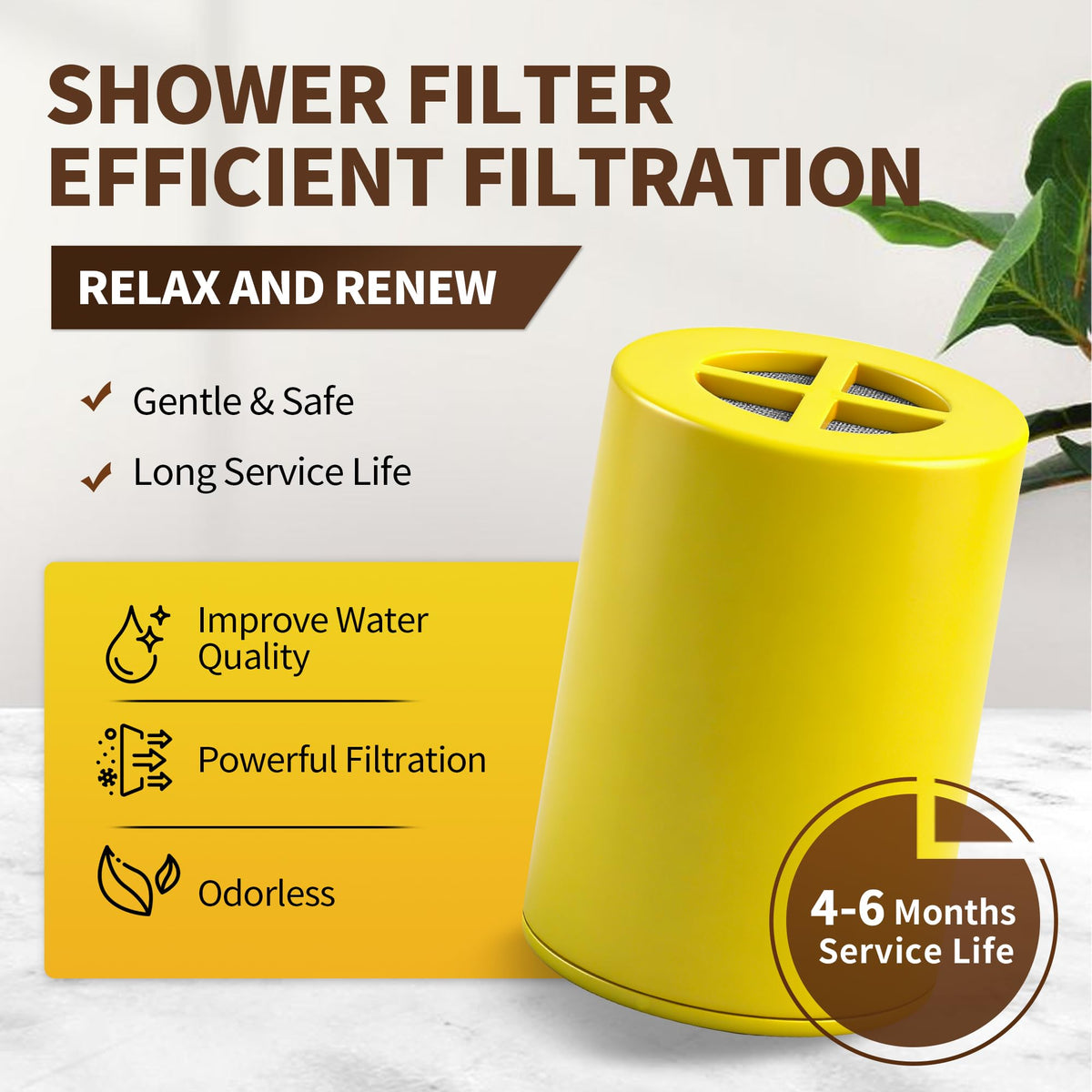 Shower Filter Replacement Compatible with Afina Filter Showerhead 1 (1-Pack)