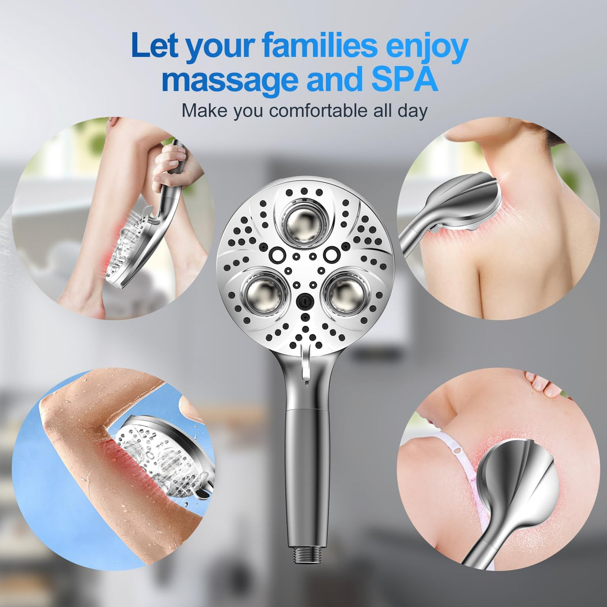 Filtered Handheld Shower Head (Premium Chome)