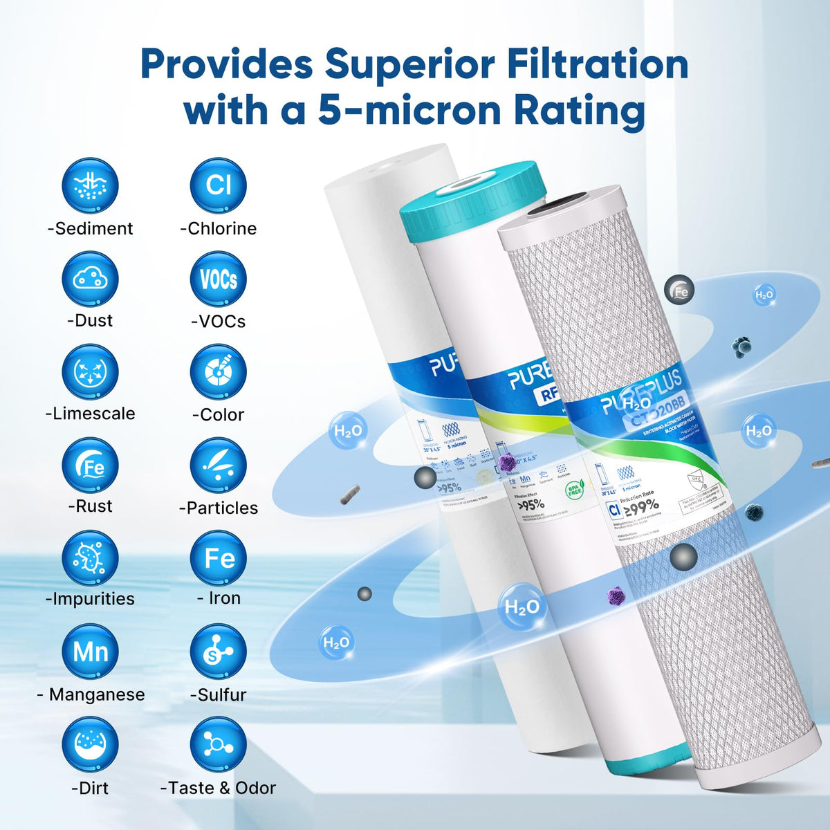 20"x4.5" Whole House Water Filter