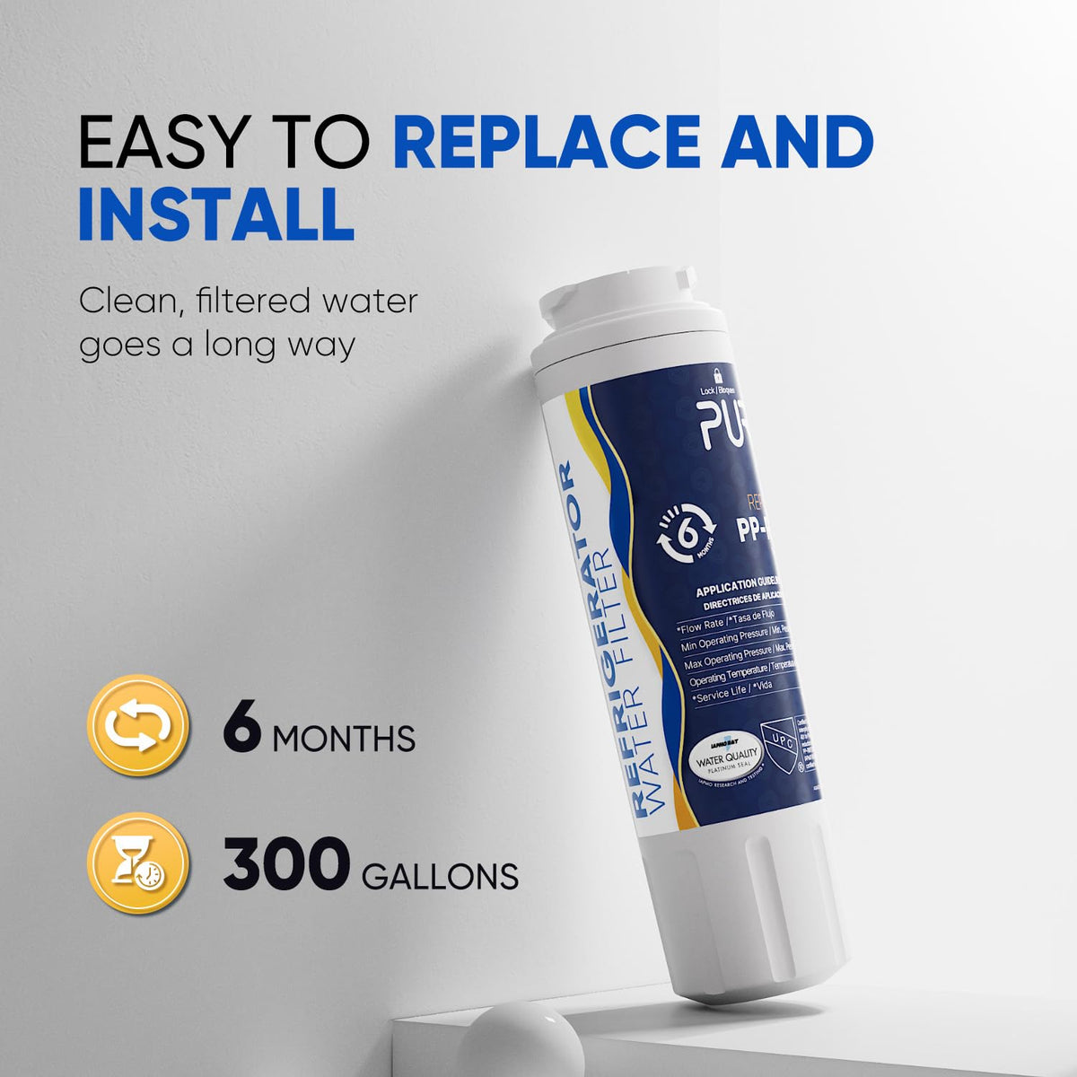 RWF0900AH Water Filter Replacement for EveryDrop Filter 4 (PFAS Removal (DELUXE) / 3 Count (Pack of 1))