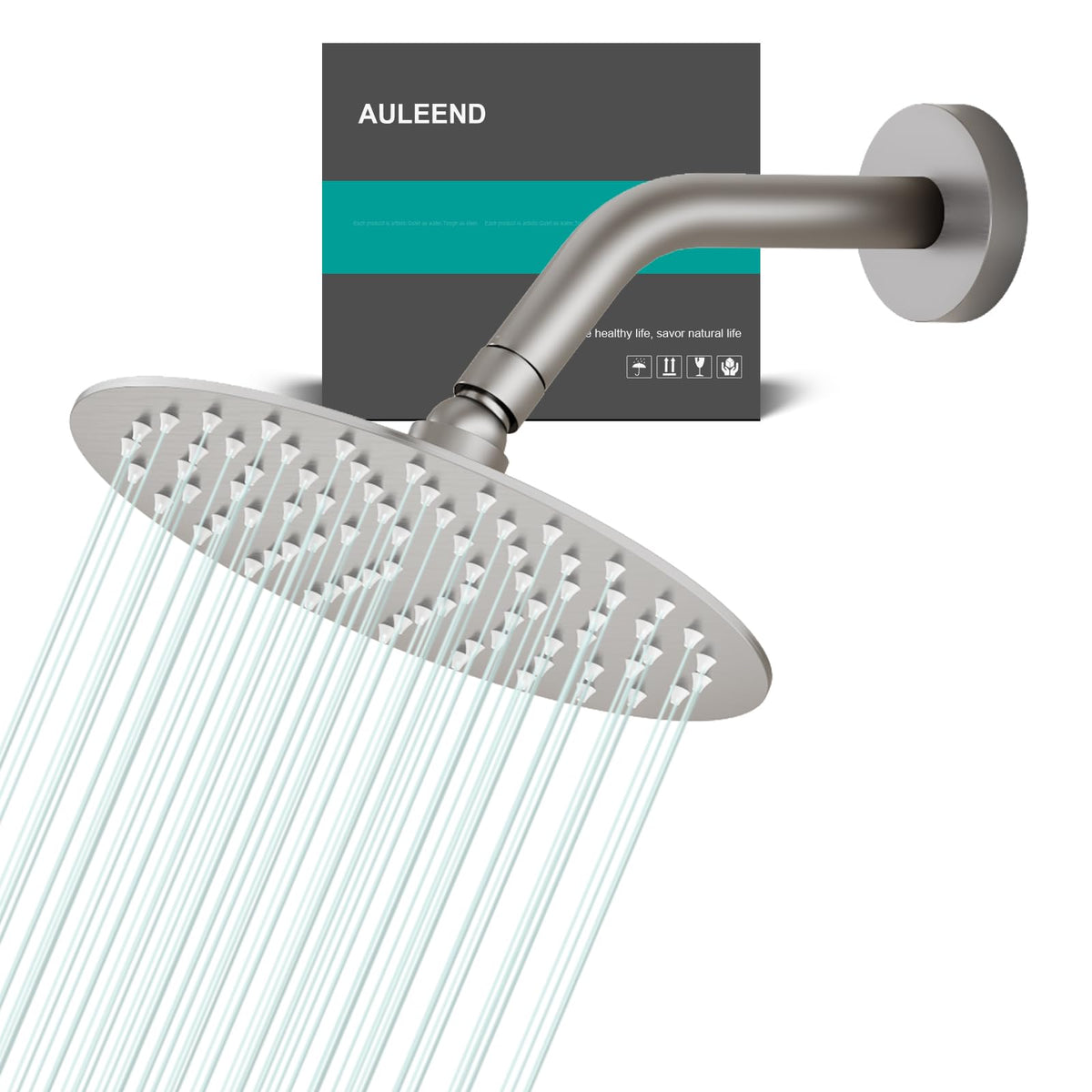 All Metal 6Inch Rain Shower Head (Brushed Nickel / 6 Inch)