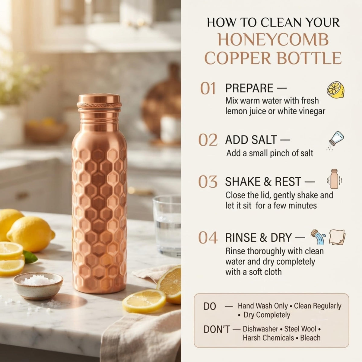 Copper Water Bottle