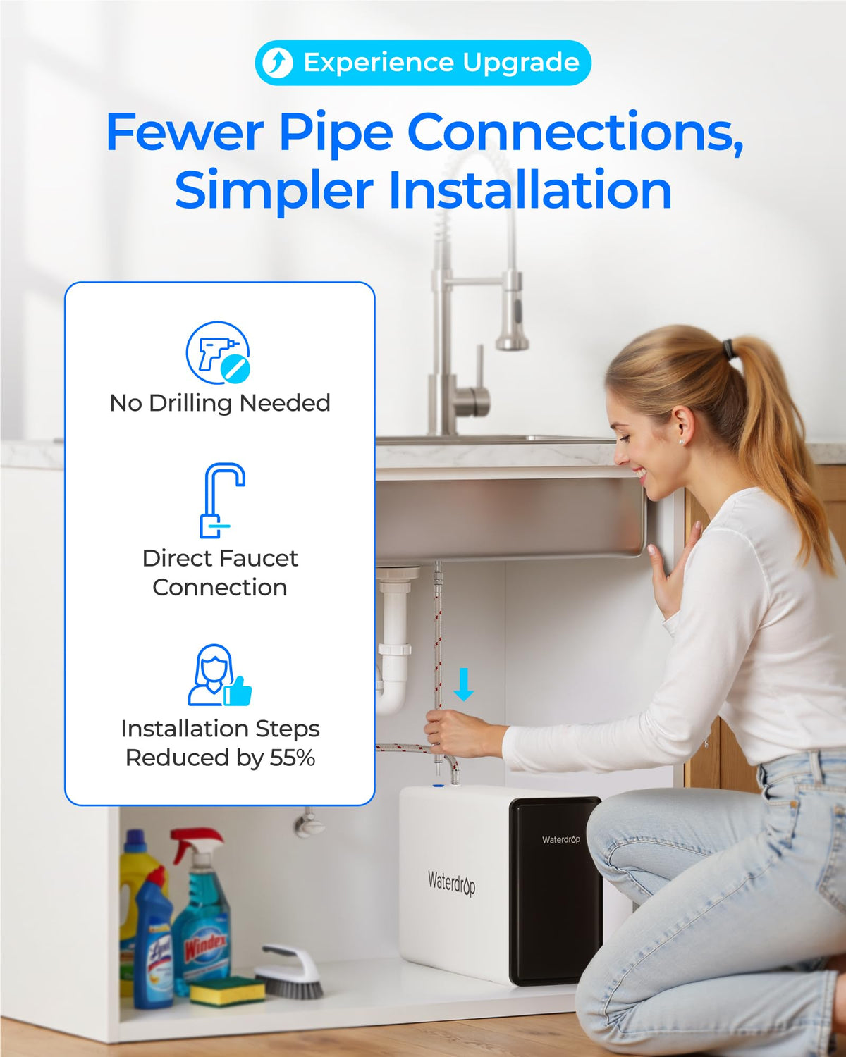 TSV A 0.01μm Ultra Filtration Under Sink Water Filter System