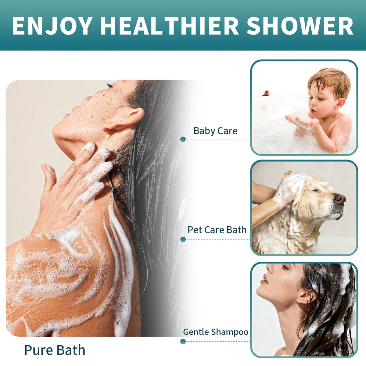 Shower Filter Cartridge Compatible with MyHalos SparkPod (3-Pack)