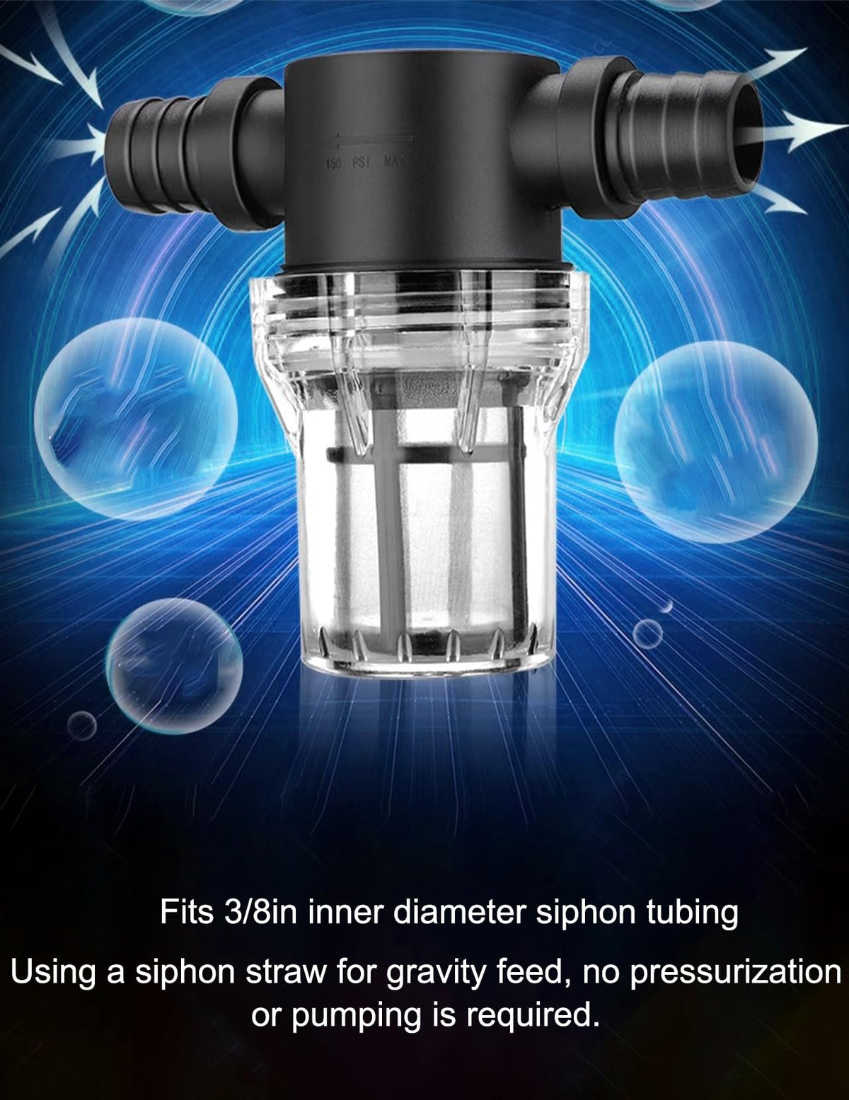 Inline Beer Filter (80 Mesh 180Micron)