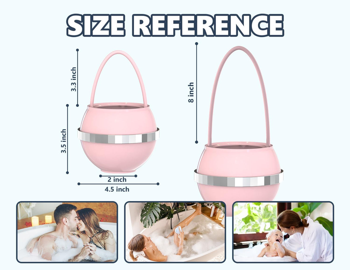Bathtub Water Filter for Tub with Overflow (Standard / Pink)