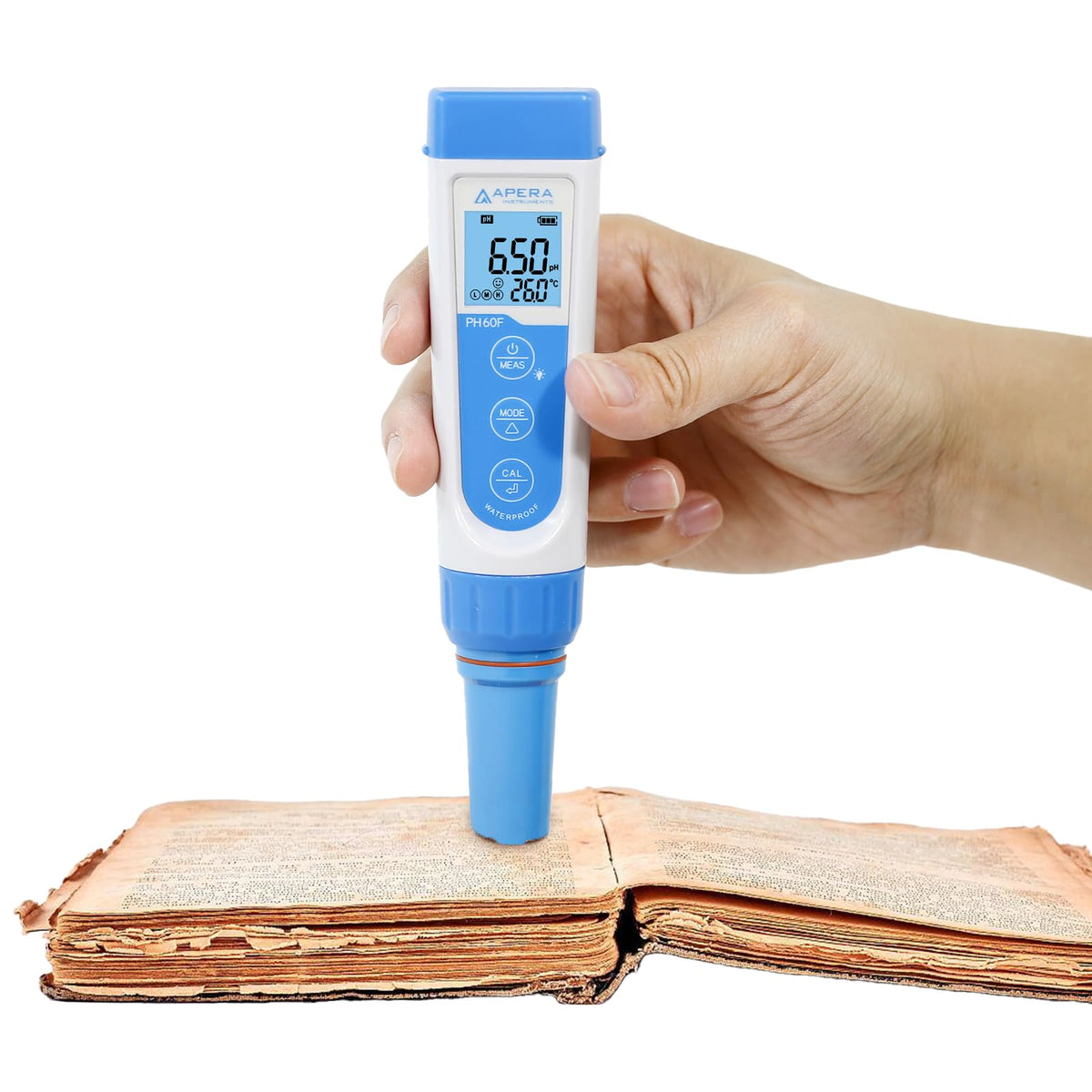 LLC AI312 Apera Instruments Premium Series PH60F Flat pH Pocket Tester Kit for Surface pH Test e.g. Skin (For Flat Surface Test)