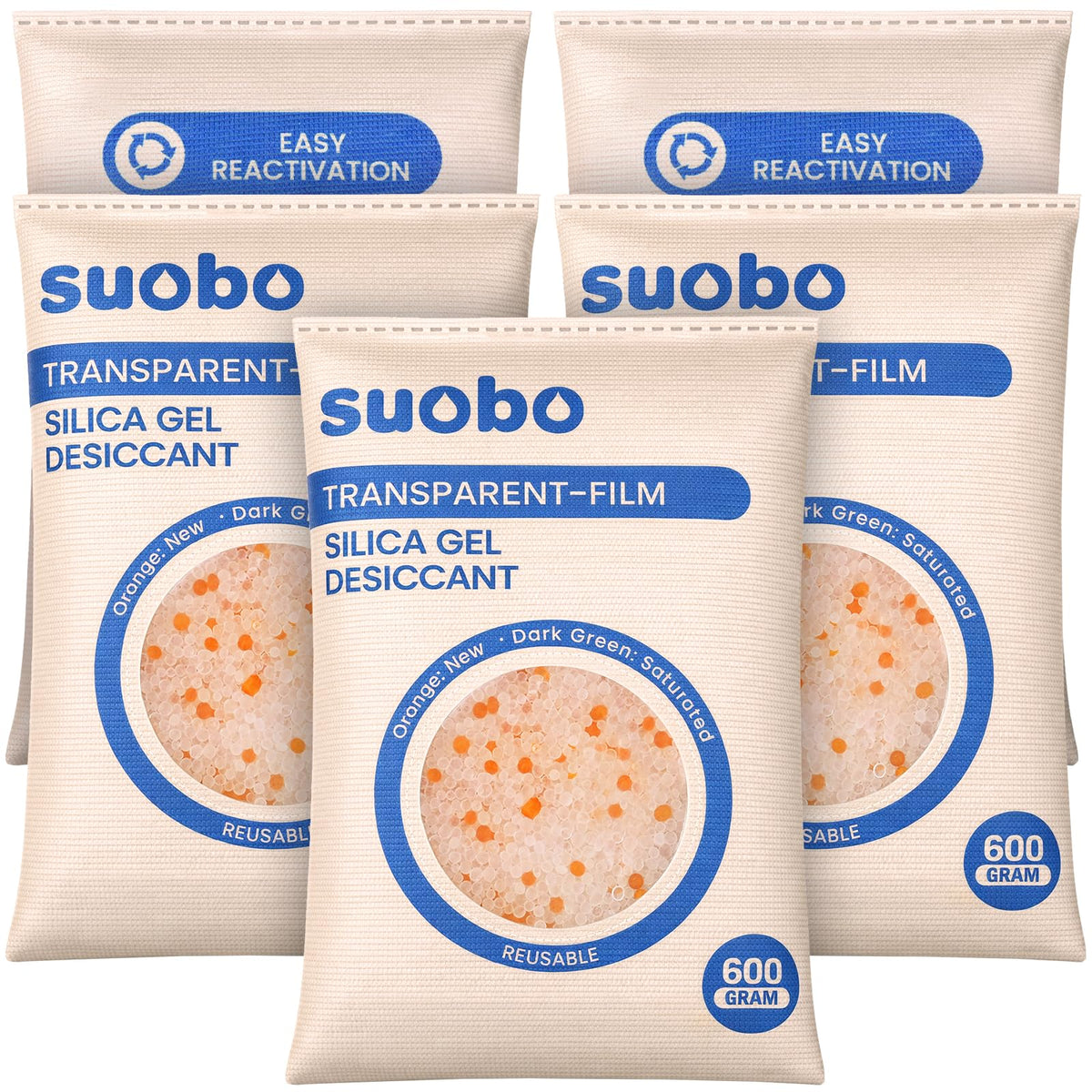 Desiccant Packs for Storage (600G Visible)