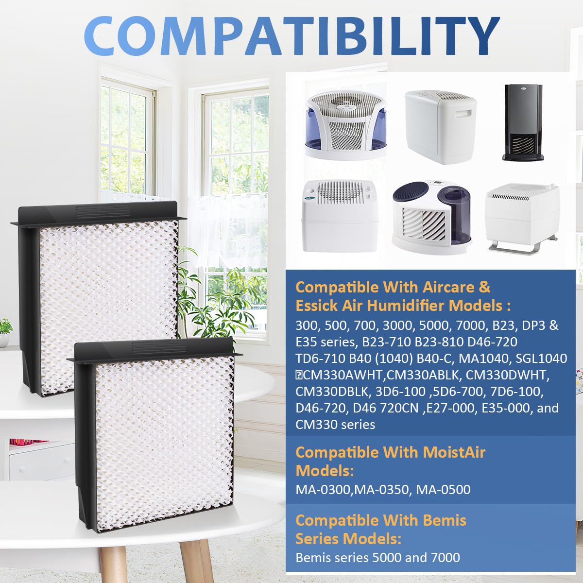 4 Pack 1040 Humidifier Wick Filter