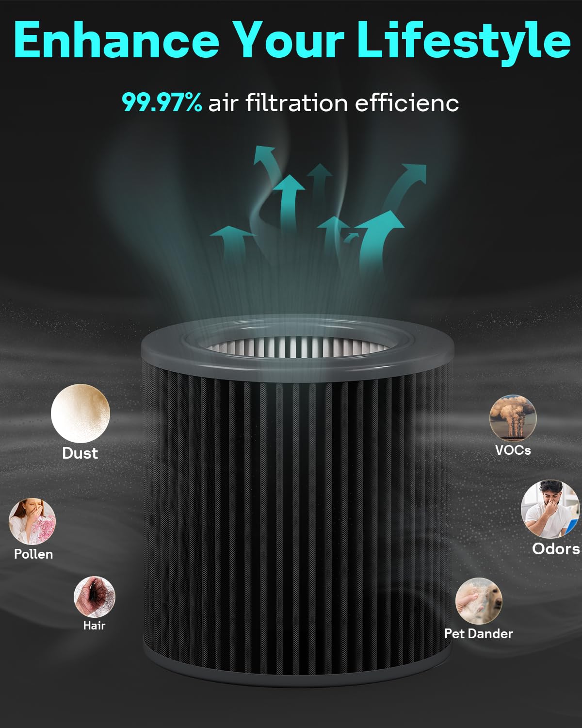 PECO HEPA Replacement Filter for Molekule Air Mini (air mini 1-pack)