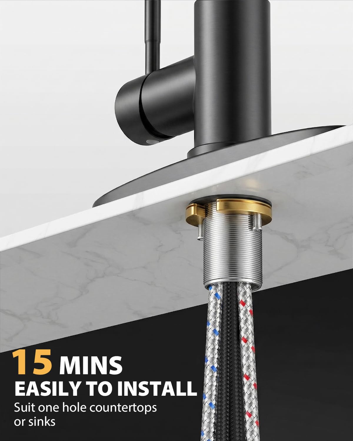 Kitchen Faucet with Pull Down Sprayer