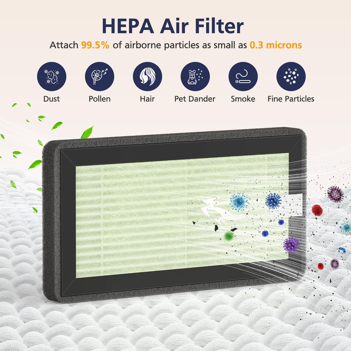 4 Pack HEPA Replacement Filter Compatible with Dr. Brown's All