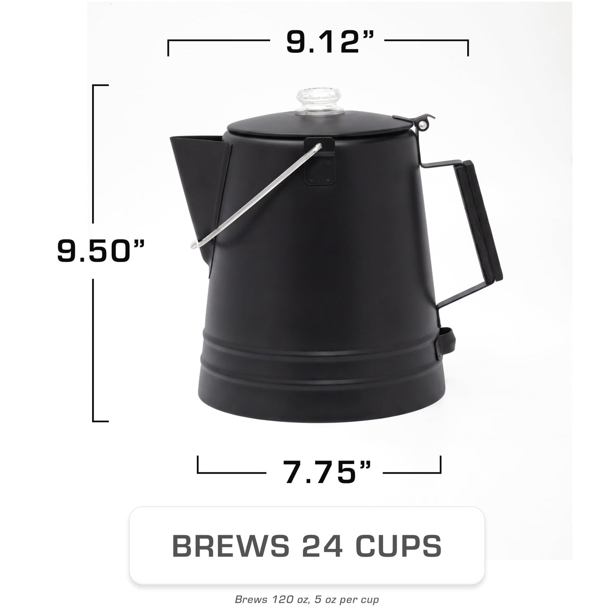 Scoutmaster Coffee Percolator Camping (Black / 24 CUP)