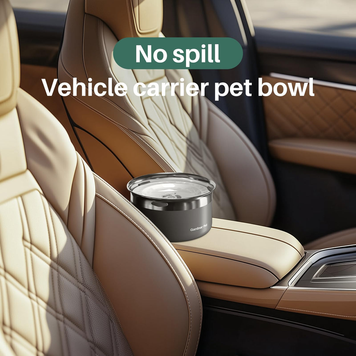 Dog Bowls 1 Gallon (Black / Large (3.85L))