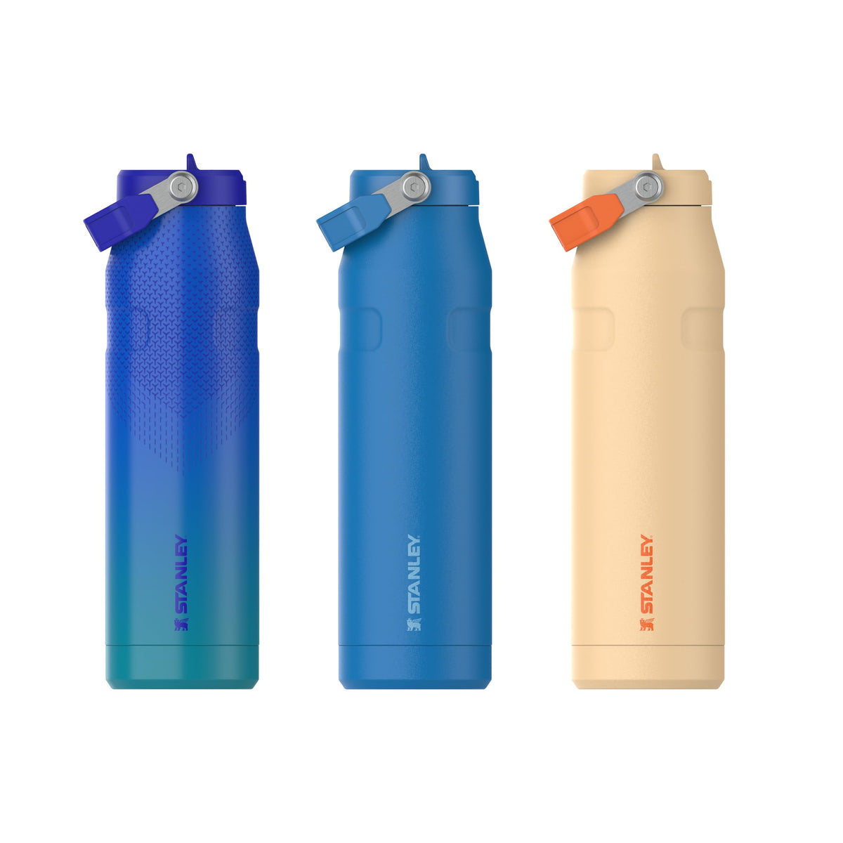 1913 Flip Straw Sports Water Bottle 1.06L (Pacific Hypergrip / 35.8 Ounces)