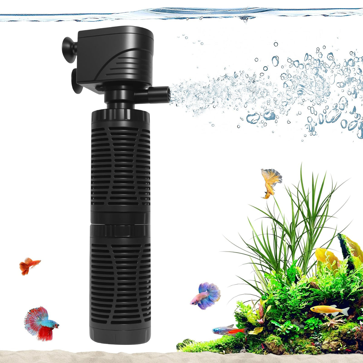 20W Submersible Aquarium Filter for 50 (Black / 20W for 40-50 Gallon Tanks)