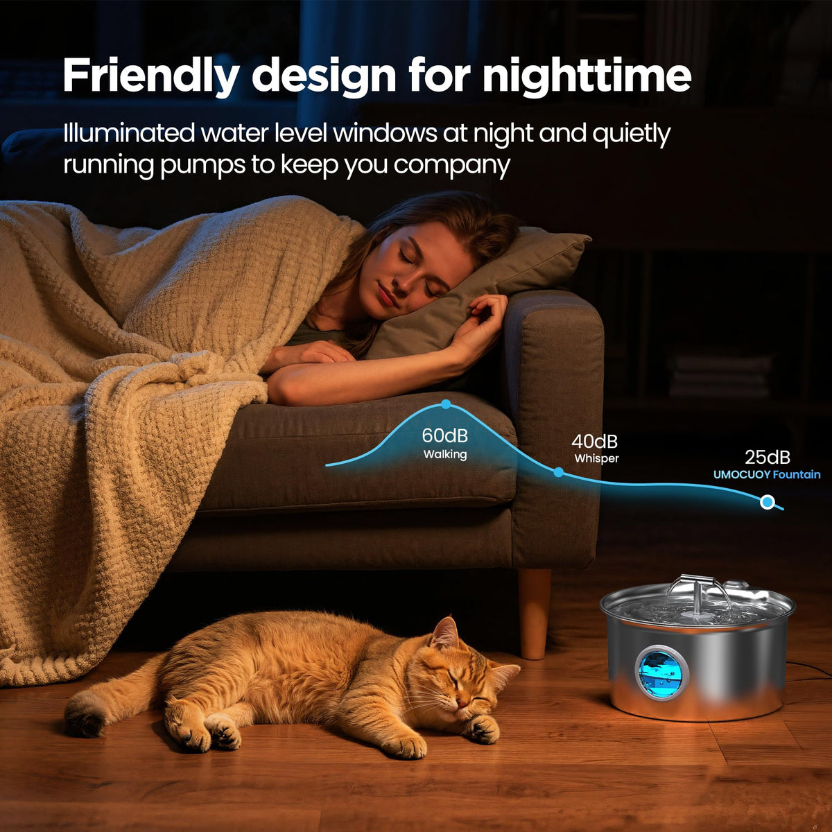 Cat Water Fountain Stainless Steel