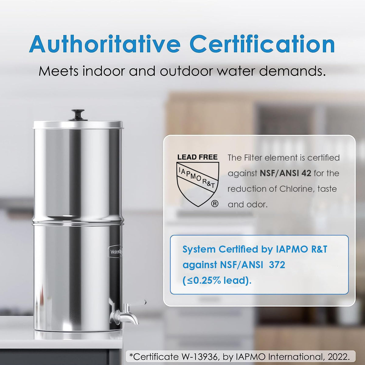 TK A Gravity Water Filter System (2.25G)