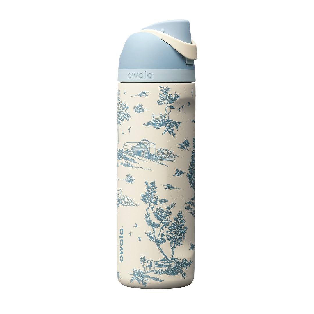 FreeSip Stainless Steel Water Bottle 24 oz Toile Be Home (Toile Be Home / 24 Ounces)