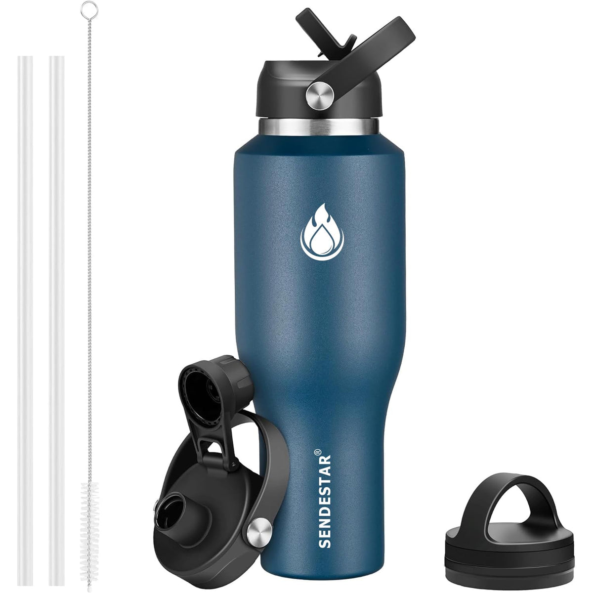 40oz Stainless Steel Water Bottle (Cobalt / 40 Ounces)