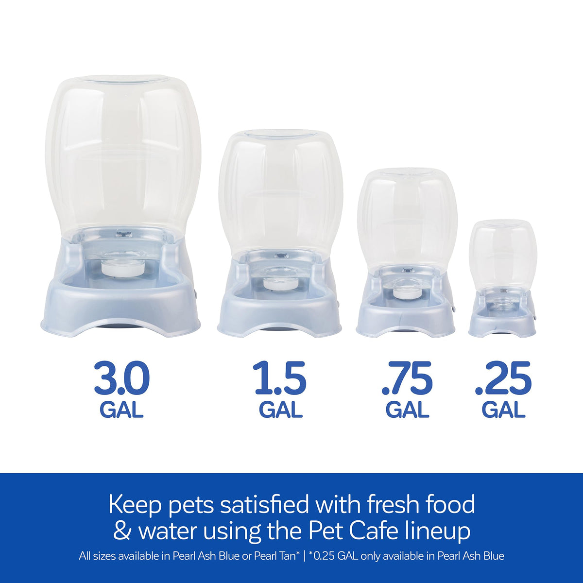 Pet Cafe Gravity Water Dispenser (PEARL ASH BLUE / 0.75 GAL)