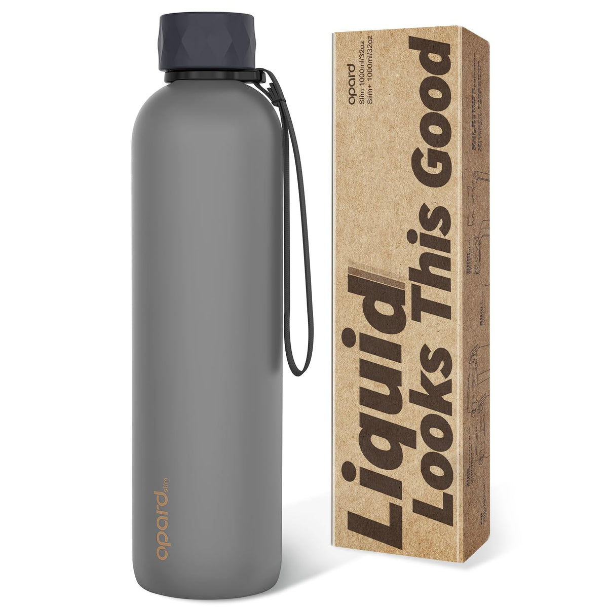 Slim Pro Water Bottle 32oz (Graphite / 32 oz)