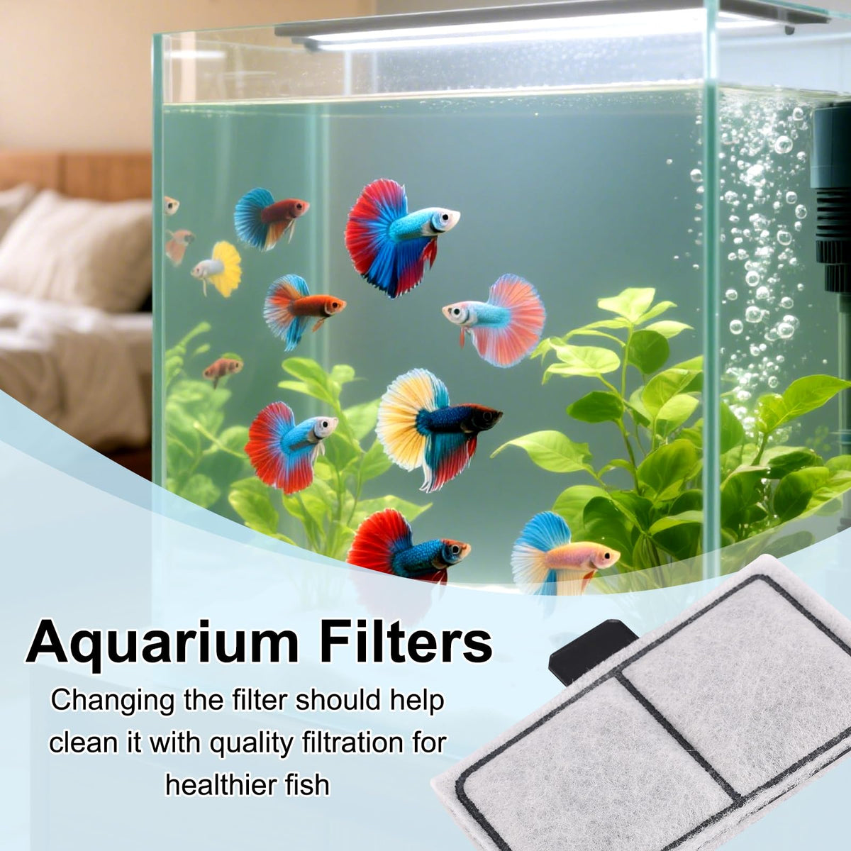 24pcs Filter Cartridges Compatible with Topfin Top Fin EF (EF-S)