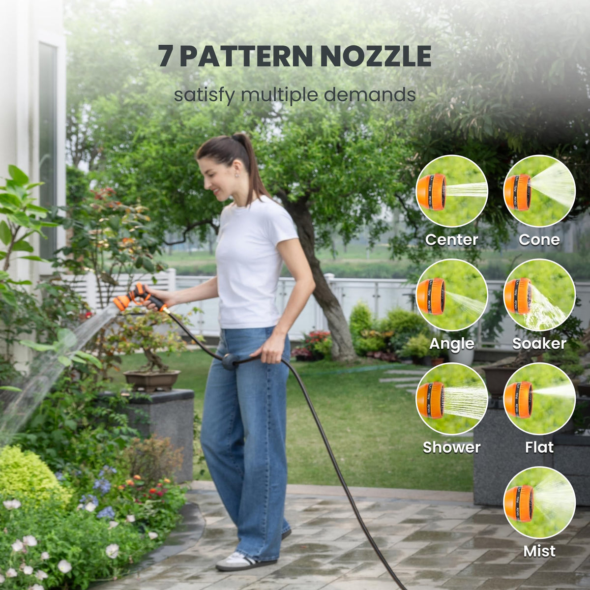 Retractable Garden Hose Reel Auto Rewind Wall Mount 5