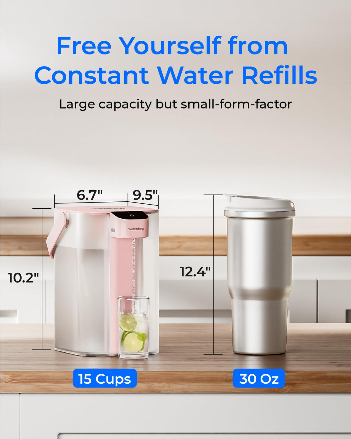 ED01P Electric Water Filter Pitcher (Pink)