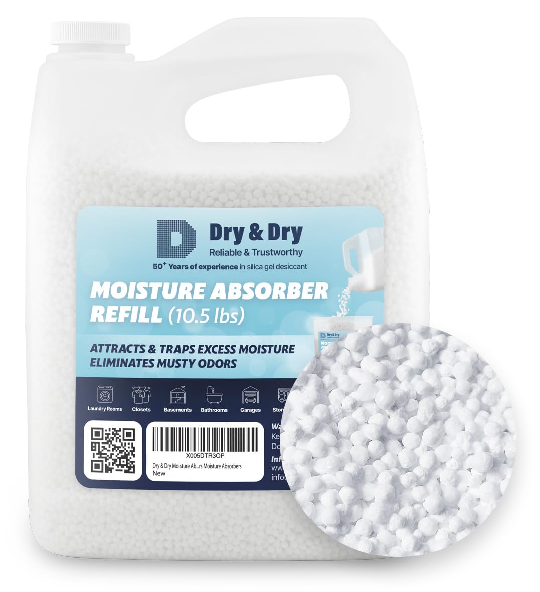 Moisture Absorbers Refill Beads (10.5 LBS)