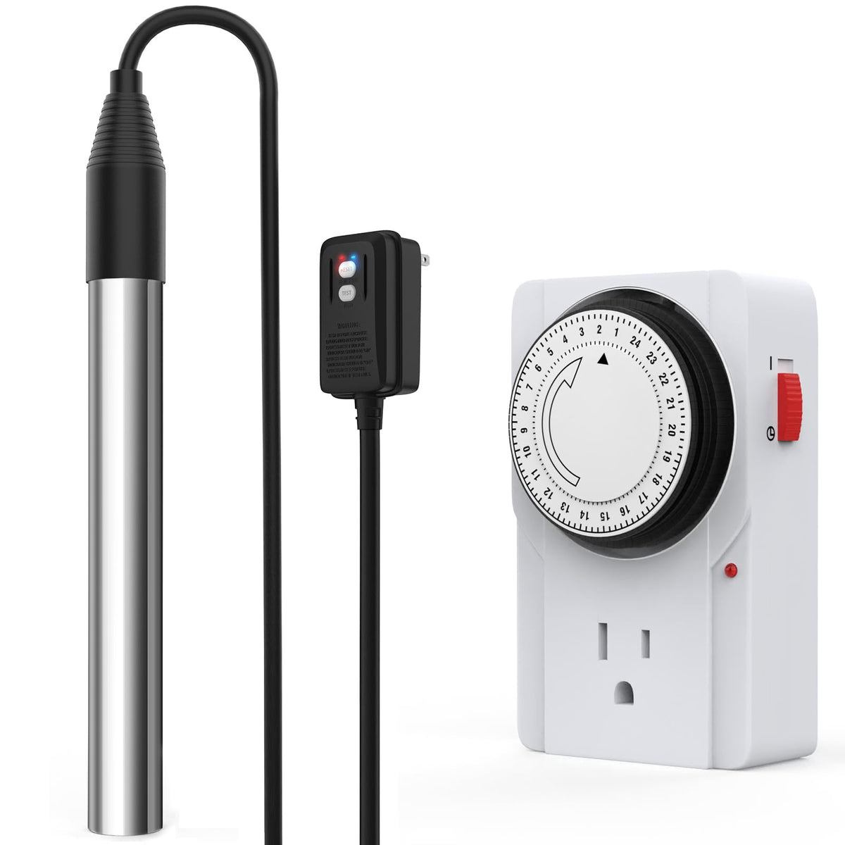 1500W Immersion Water Heater with Timer