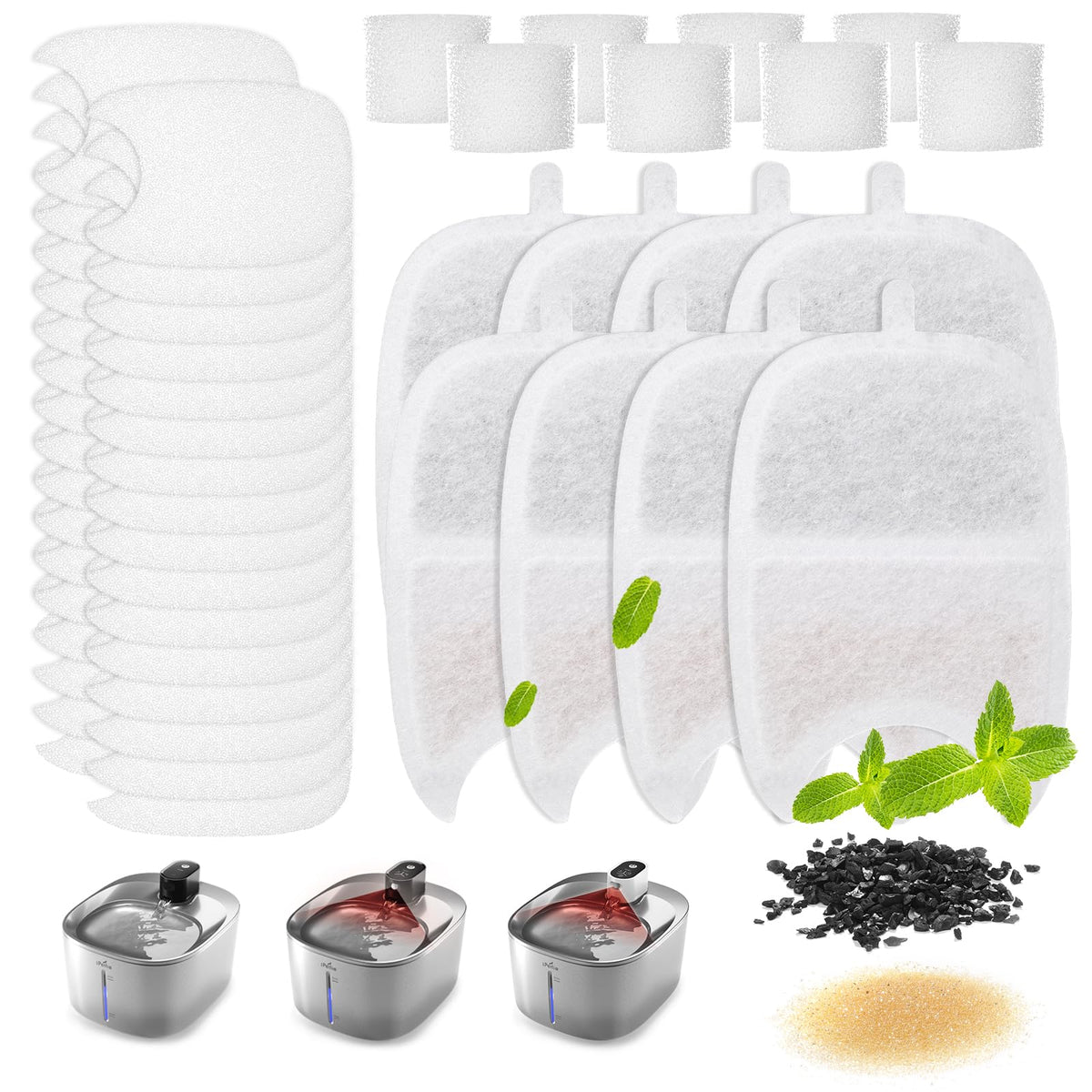 Water Fountain Filters Kits for Runway Stainless Steel Cat Water Fountain