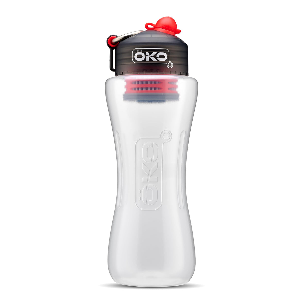 KOH2O Purification Water Bottle with Advanced Filtration (Charcoal / 1 L)