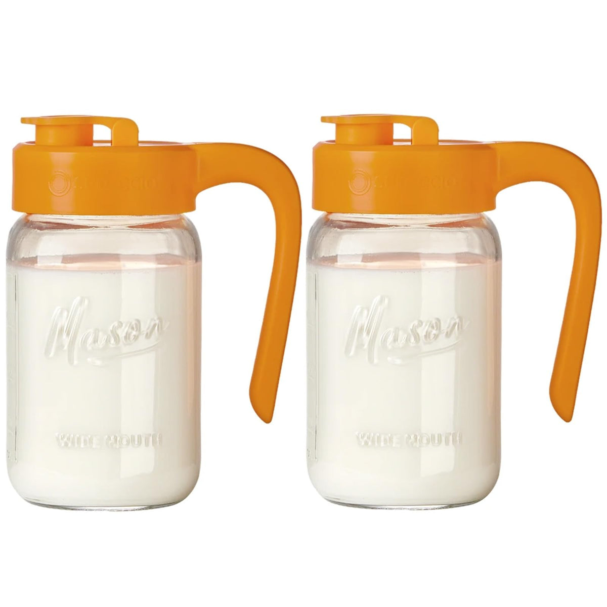 32 oz Glass Pitcher with Lid (Yellow)
