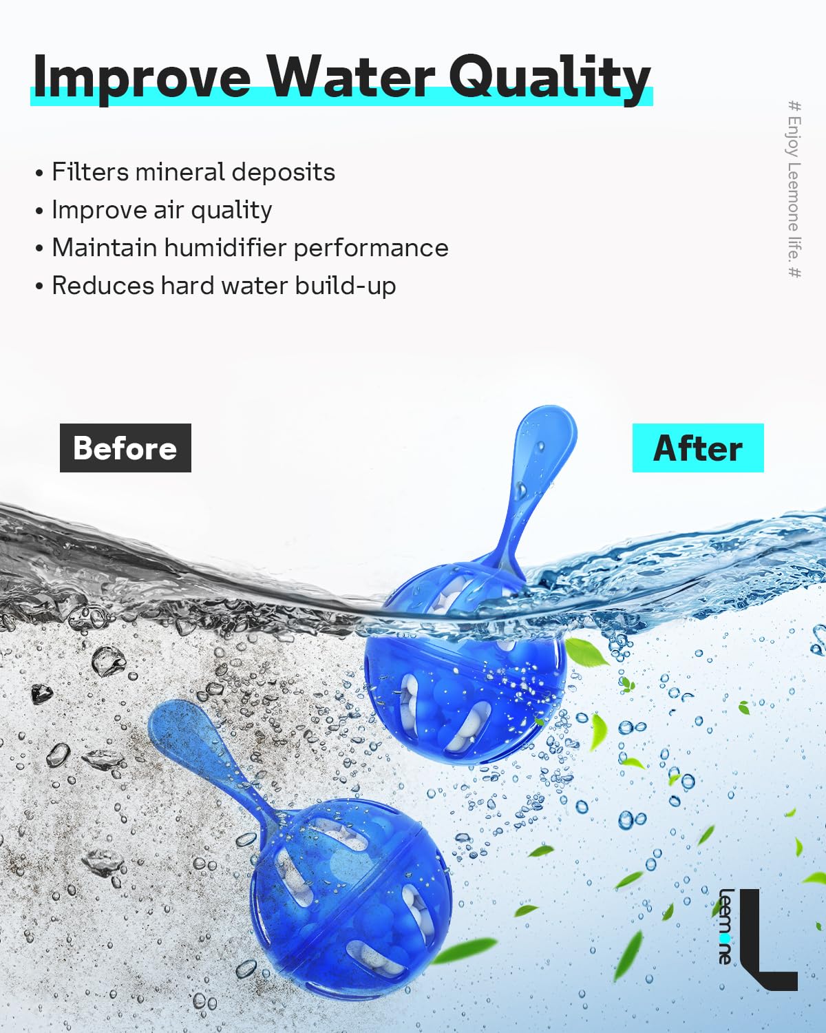 Humidifier Cleaner (Balls-12p Blue)