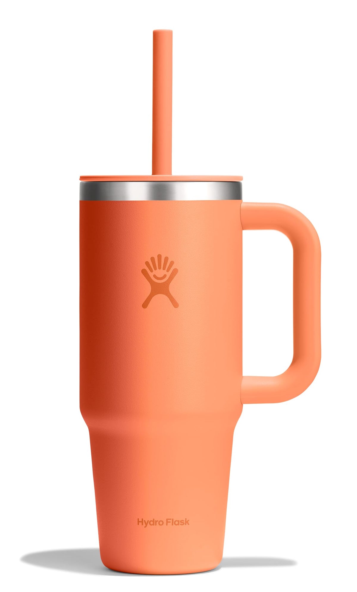 Travel Tumbler with Handle (NECTAR ORANGE / 24 Ounces)