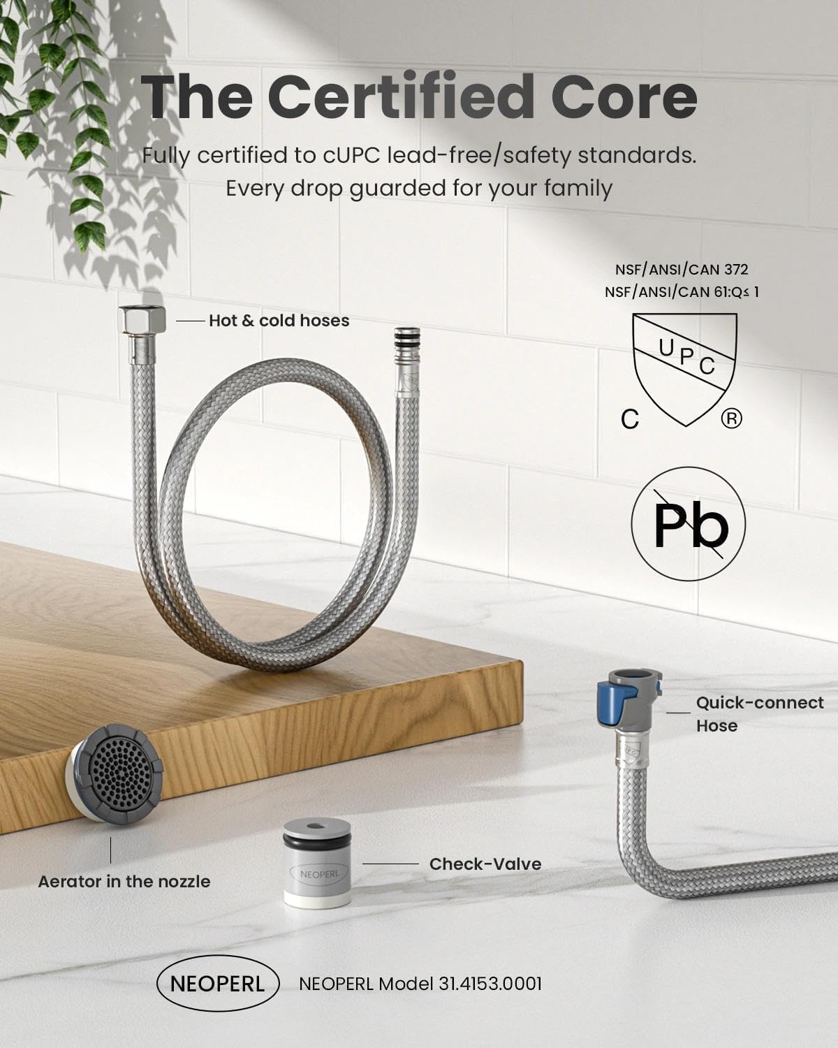 Kitchen Faucet with Pull Down Sprayer Oil Rubbed Bronze (Oil Rubbed Bronze)