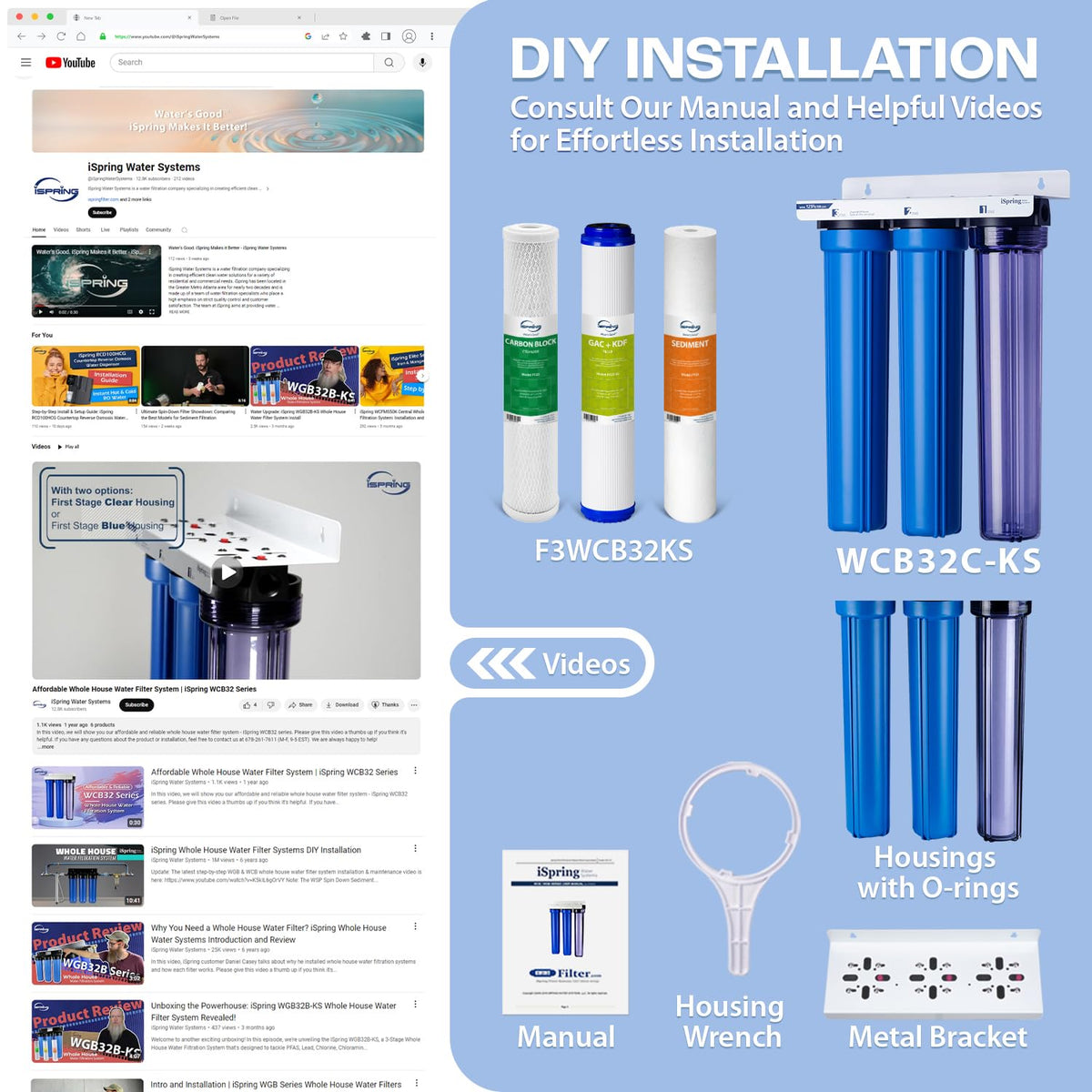 Heavy Metals Whole House Water Filter System w