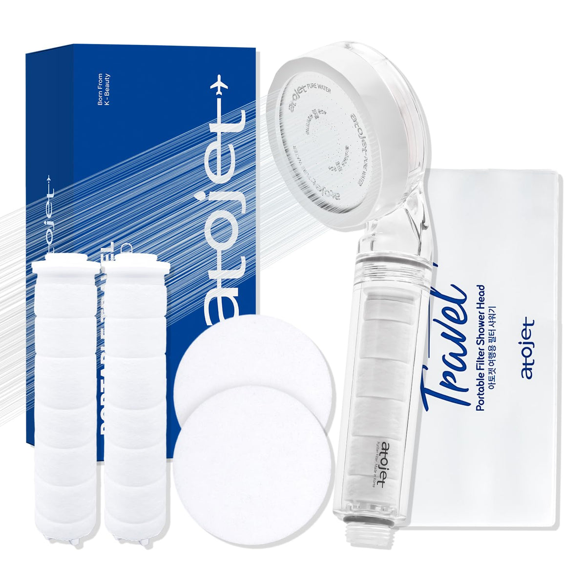 Travel Mini Filtered Shower Set Elevating Korea’s Beauty Legacy (Travel Set)