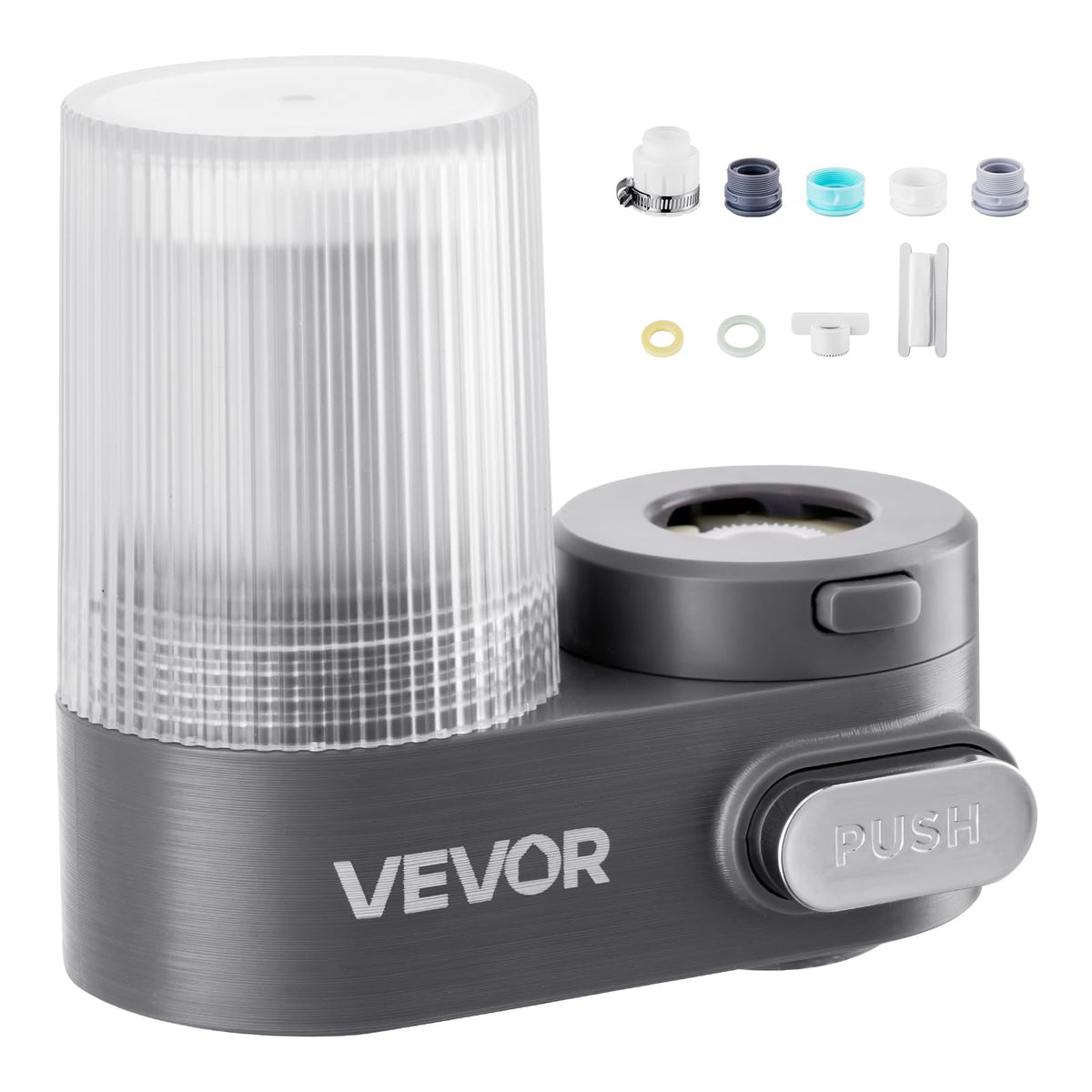 Water Filter for Sink Faucet (Grey / Faucet with 1 Filter)