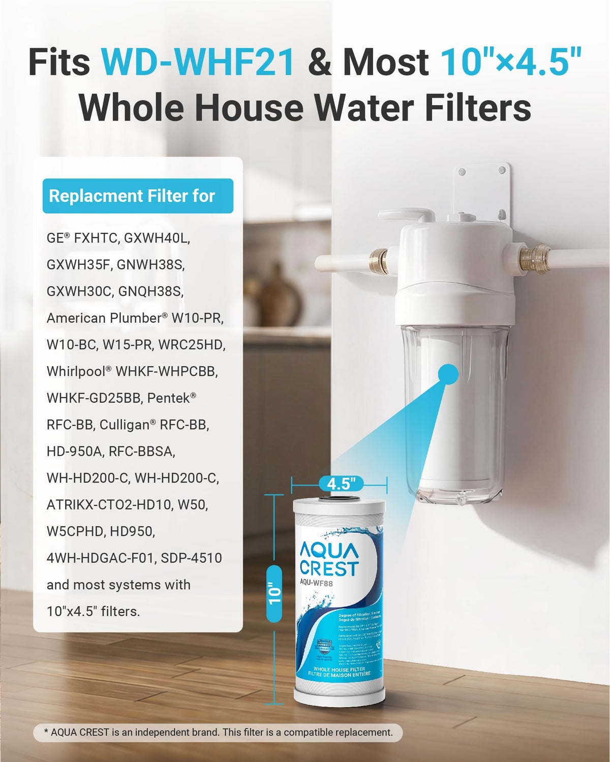FXHTC Sediment and Carbon Water Filter for GE® FXHTC (3 Count (Pack of 1))