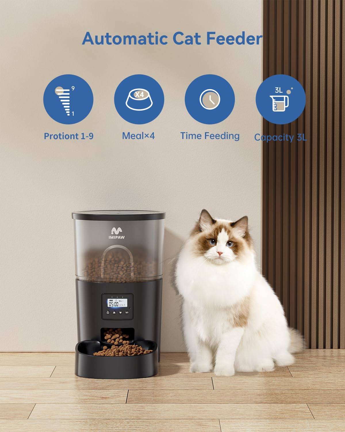 Automatic Cat Feeder and Water Fountain