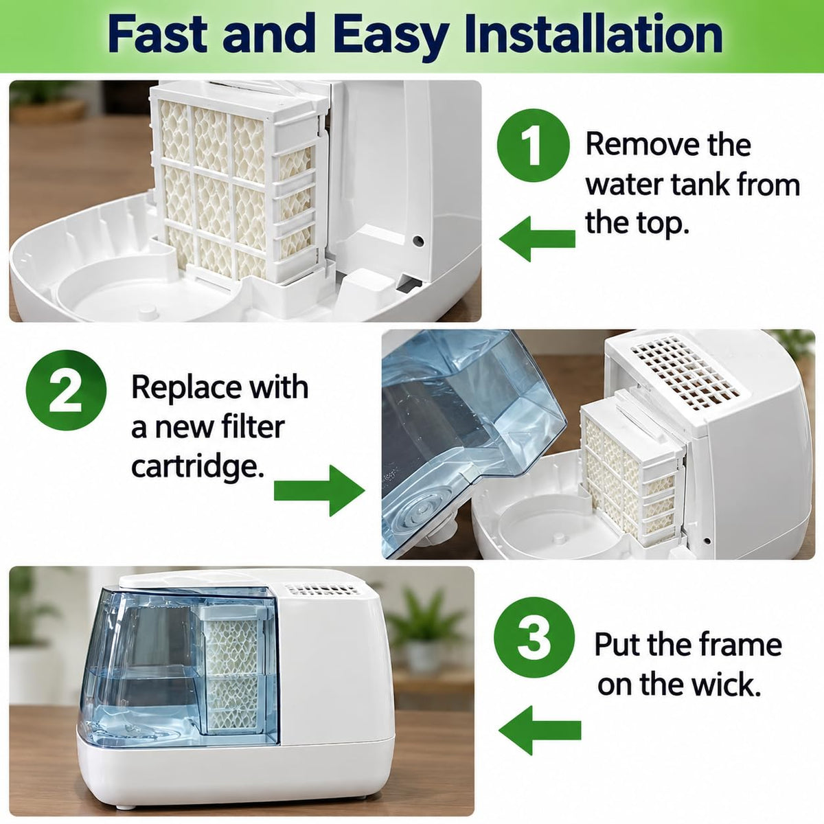 Humidifier Wick Filter Fits ProCare ReliOn PCWF813 WF813 (Pack of 2)