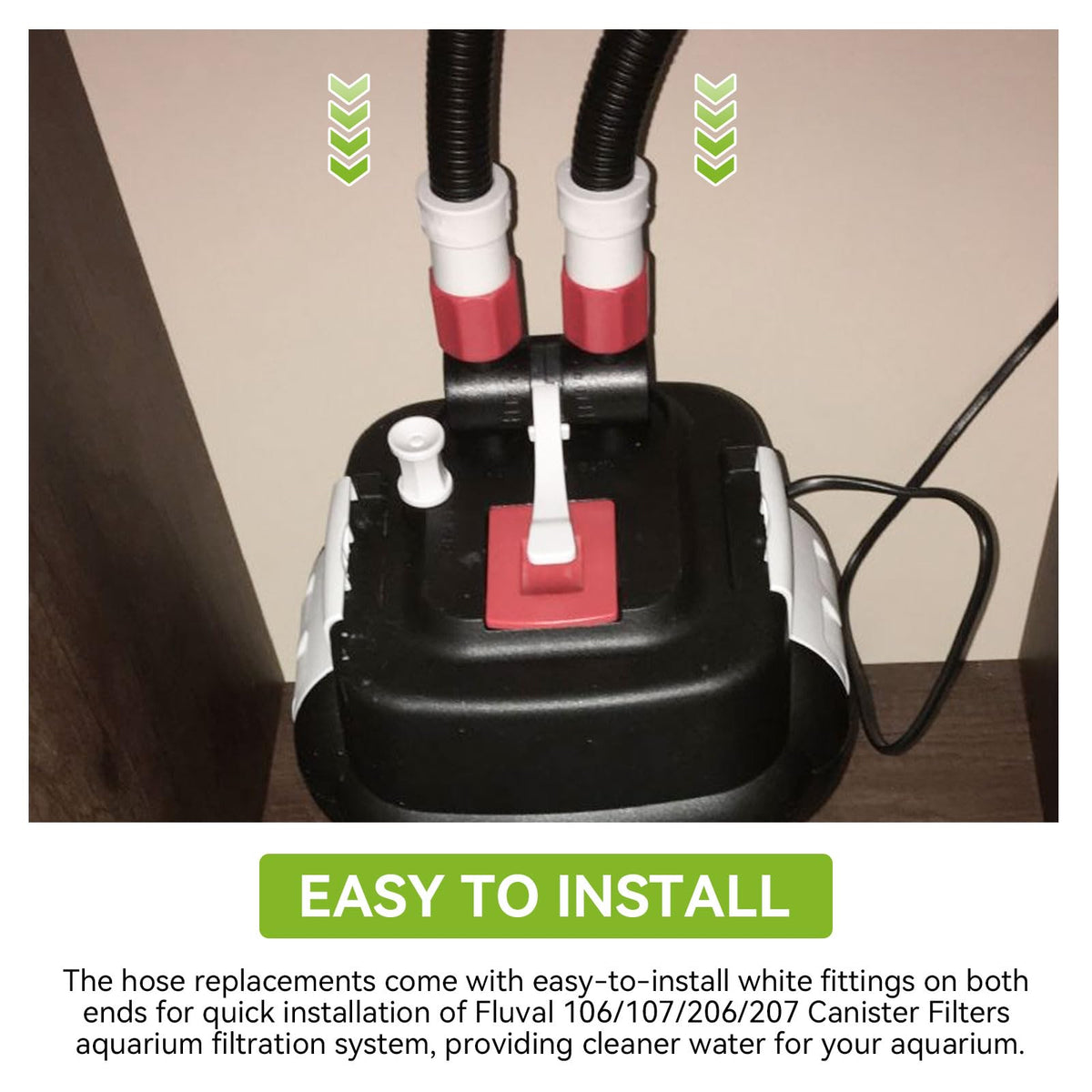 A20014 Ribbed Hosing Replacement for Fluval 106
