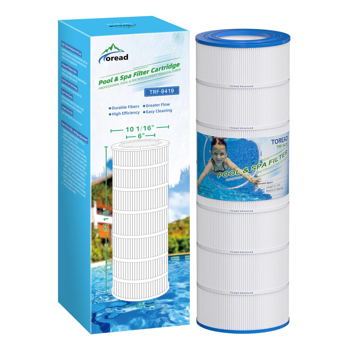 PAP200 Pool Filter Replaces Pentair Clean and Clear 200 (Pack of 1)