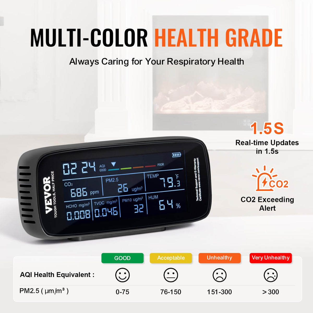 Air Quality Monitor 9 (DM197 9-in-1)